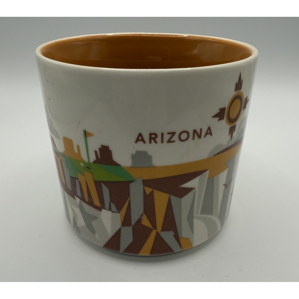 STARBUCKS COFFEE - 2015 ARIZONA - YOU ARE HERE - 14 oz Ceramic Mug Cup